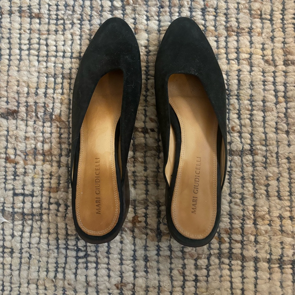 Mari Giudicelli mule - black sued EU 39 US 8 women’s